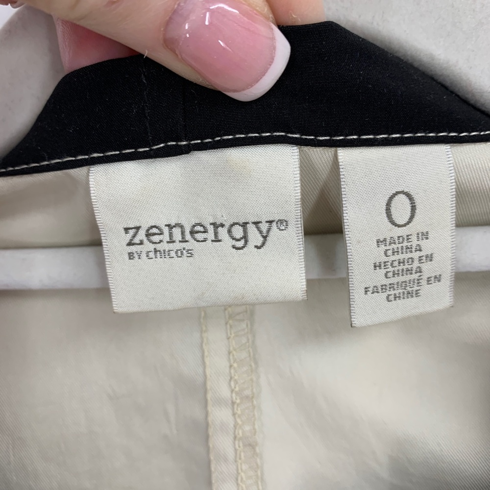 Chico's Zenergy Gold Shine Anorak  Jacket Sz Small - Picture 5 of 9